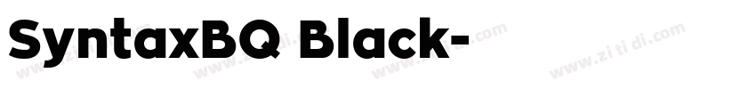 SyntaxBQ Black字体转换 SyntaxBQ Black字体转换